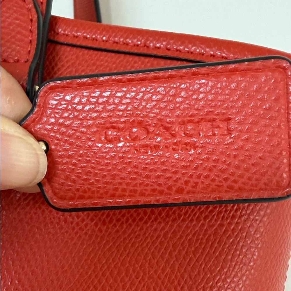 Coach Scarlet Leather Tote - Picture 5 of 14